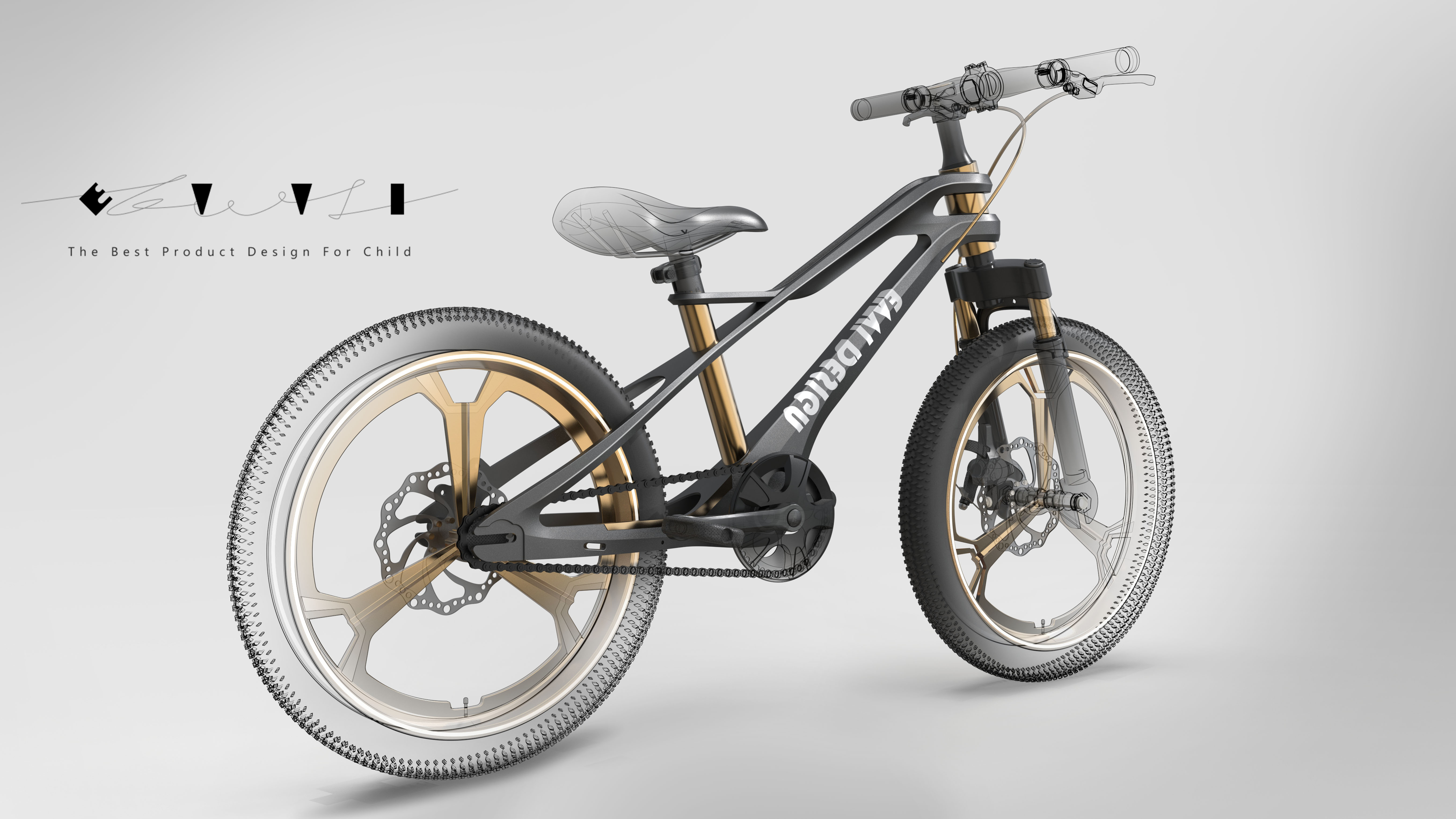 Bicycle，Children bicycle，Stroller，magnesium alloy，Frame，