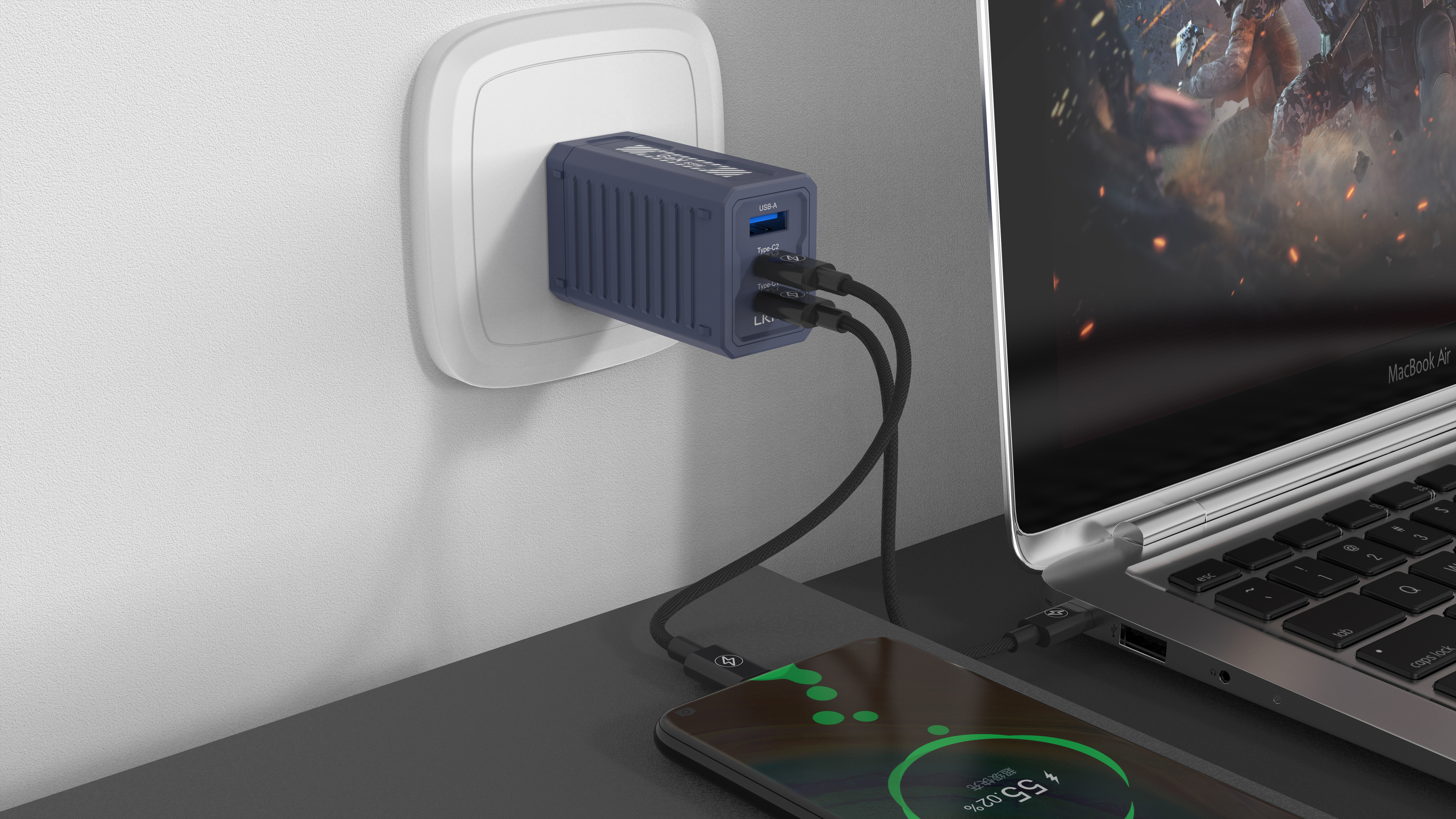 Charger，Gallium nitride fast charger，