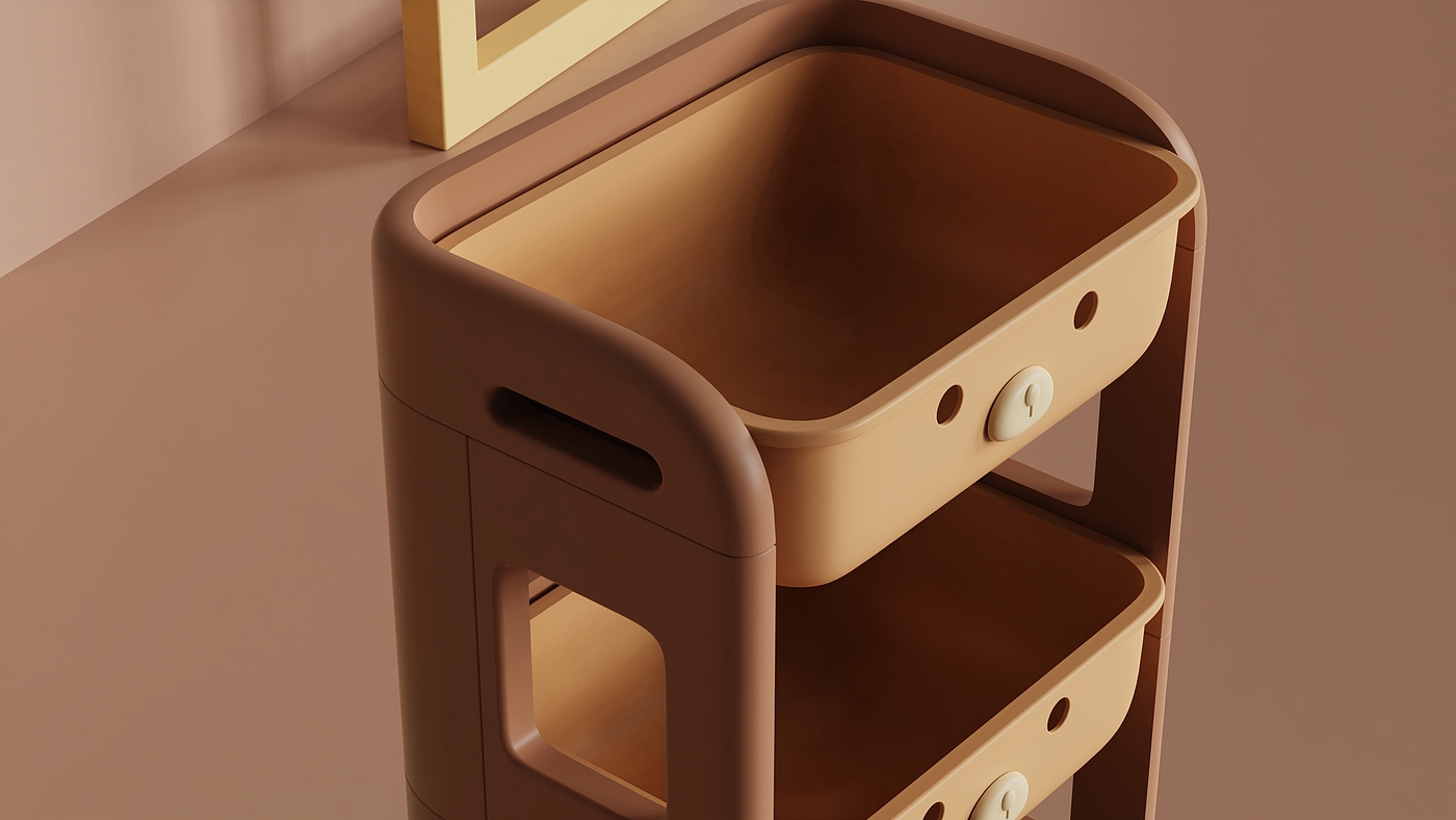 Storage rack，children，Cartoon，Simplicity，