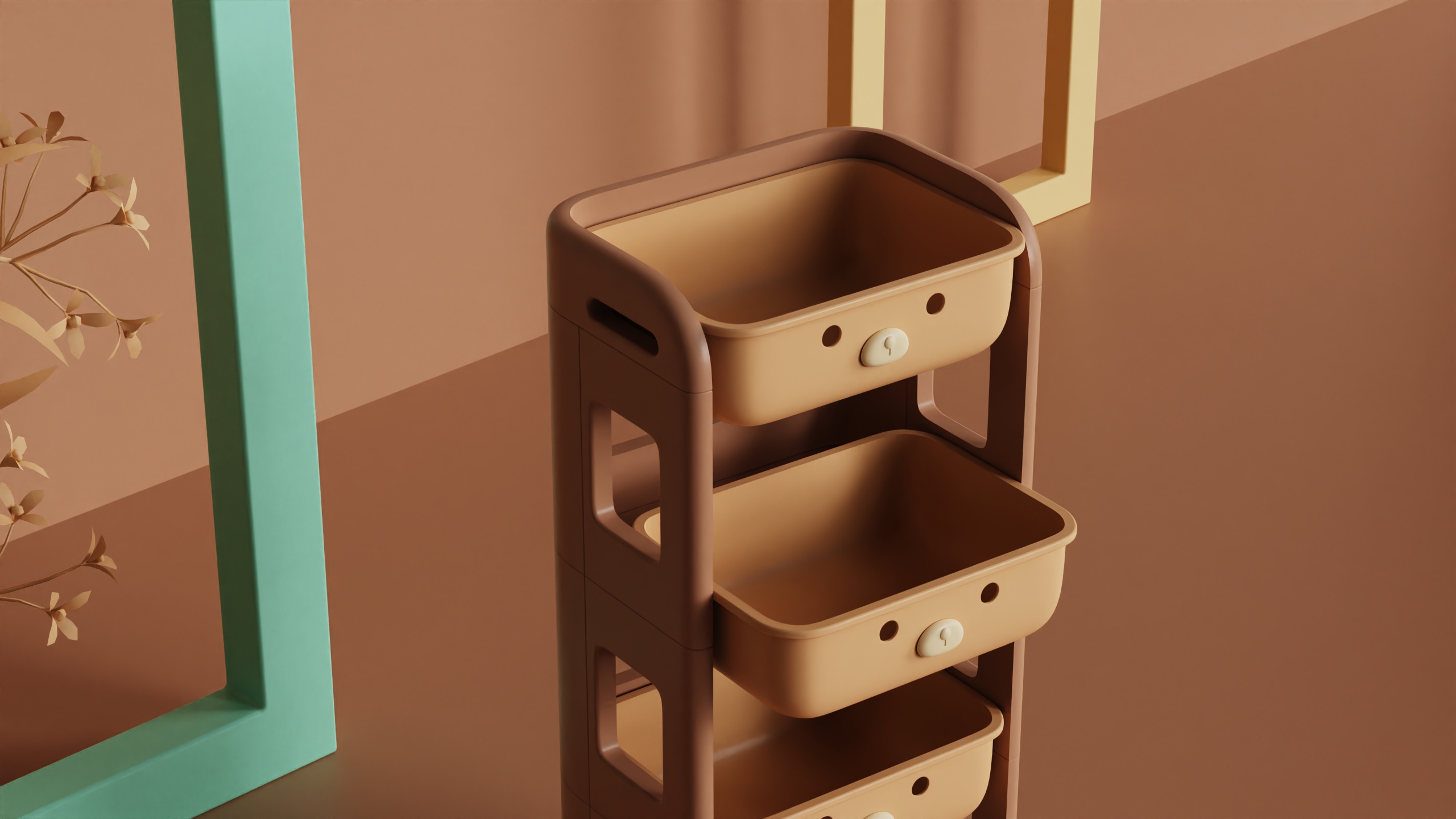 Storage rack，children，Cartoon，Simplicity，