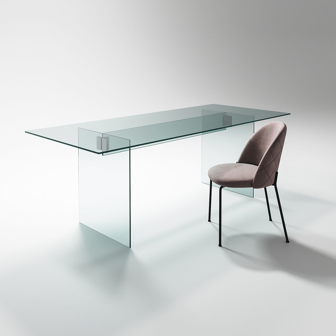 桌子，玻璃，干净，透明，