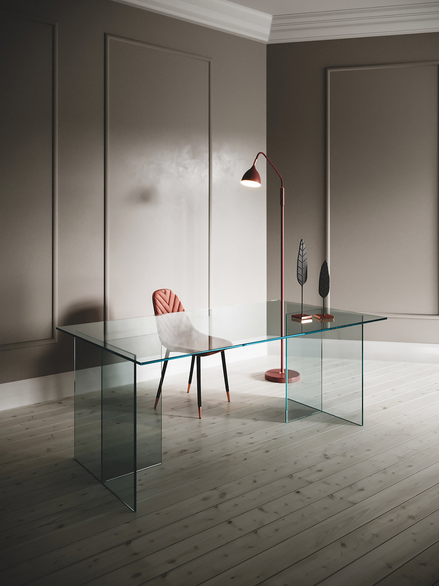 Table，Glass，clean，transparent，