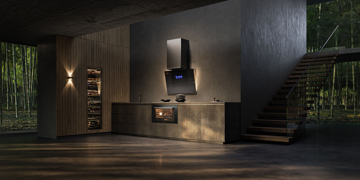 3d，cgi，industrial design，kitchen，High-end kitchen，Model，visualization，