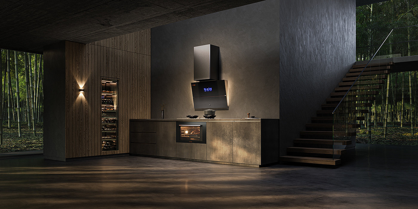 3d，cgi，industrial design，kitchen，High-end kitchen，Model，visualization，