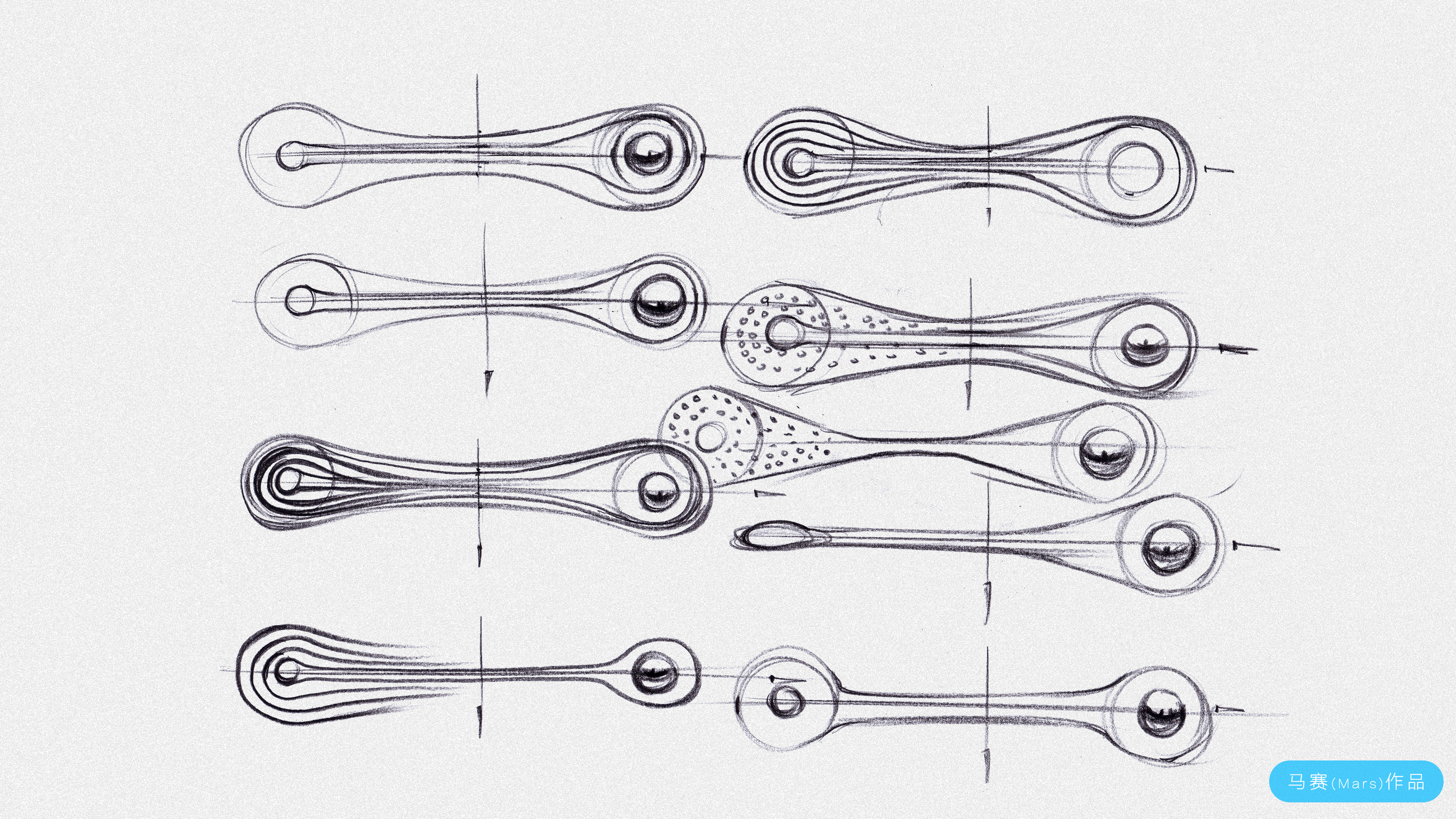 Hand drawn industrial products，Projector，Product renderings，Design Research，Hand drawn products，Hand drawn renderings of products，