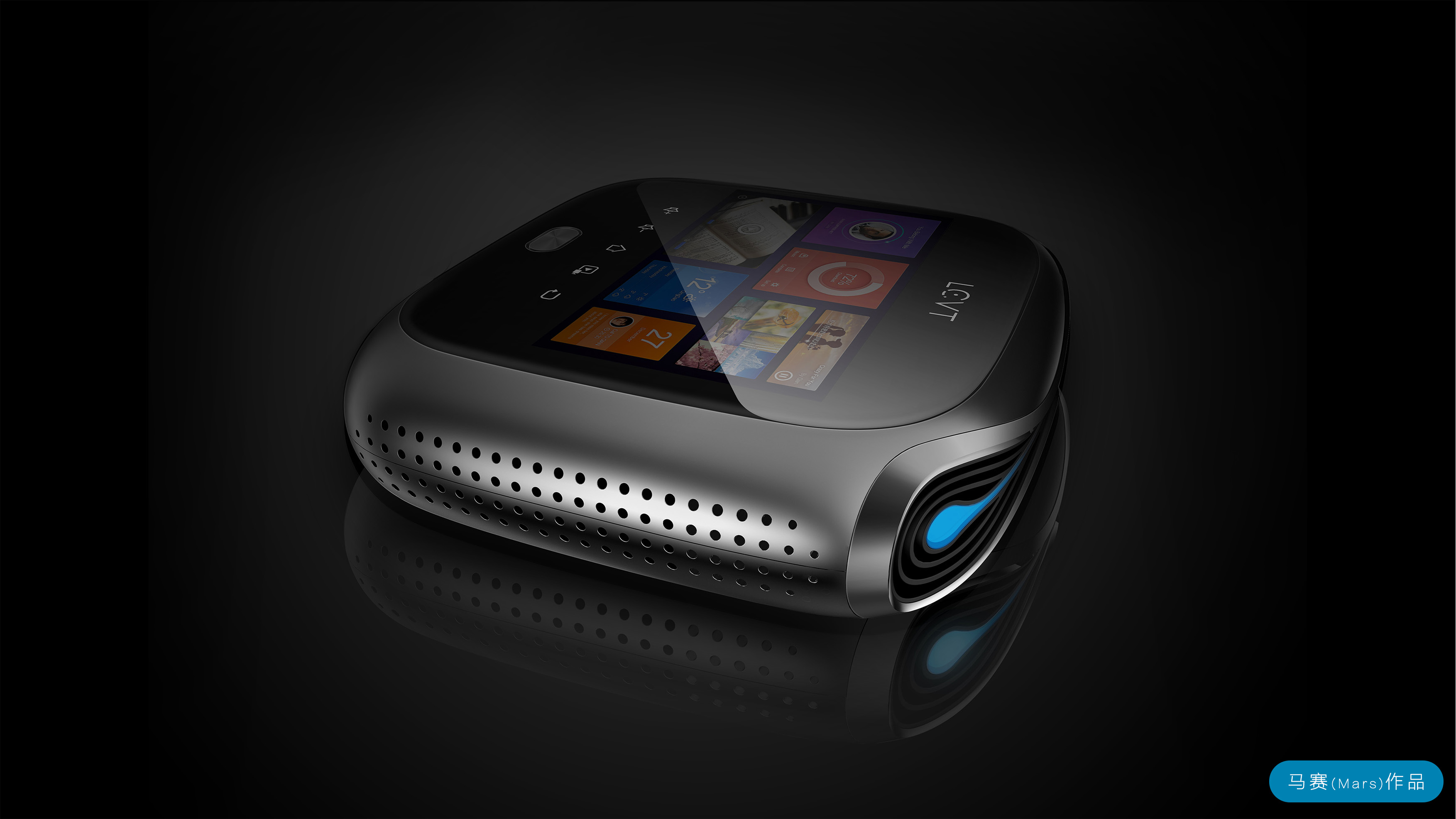 Hand drawn industrial products，Projector，Product renderings，Design Research，Hand drawn products，Hand drawn renderings of products，