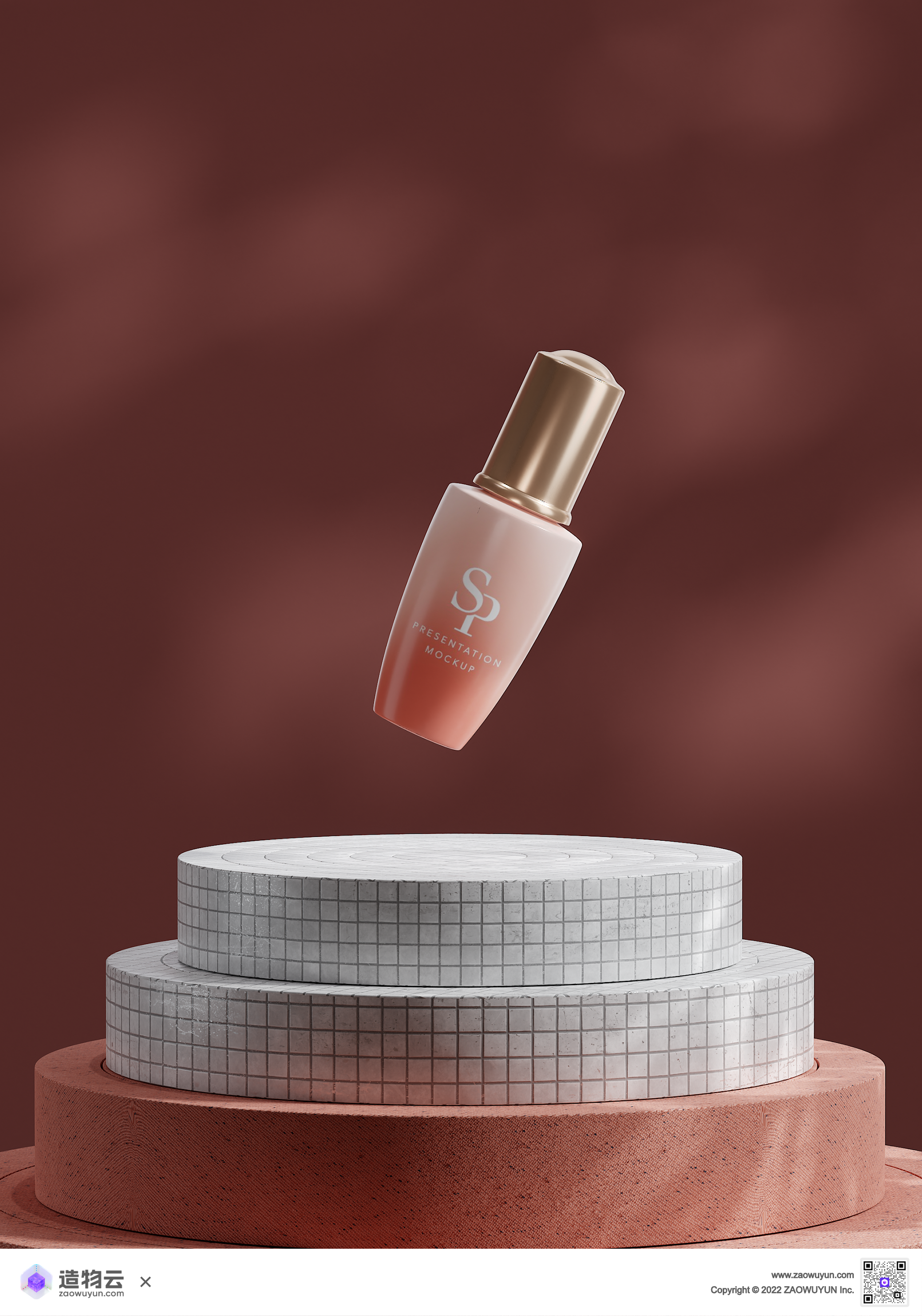 3d，E-commerce scene，Render，Beauty care，Valentine's Day，Pink，three-dimensional，product，