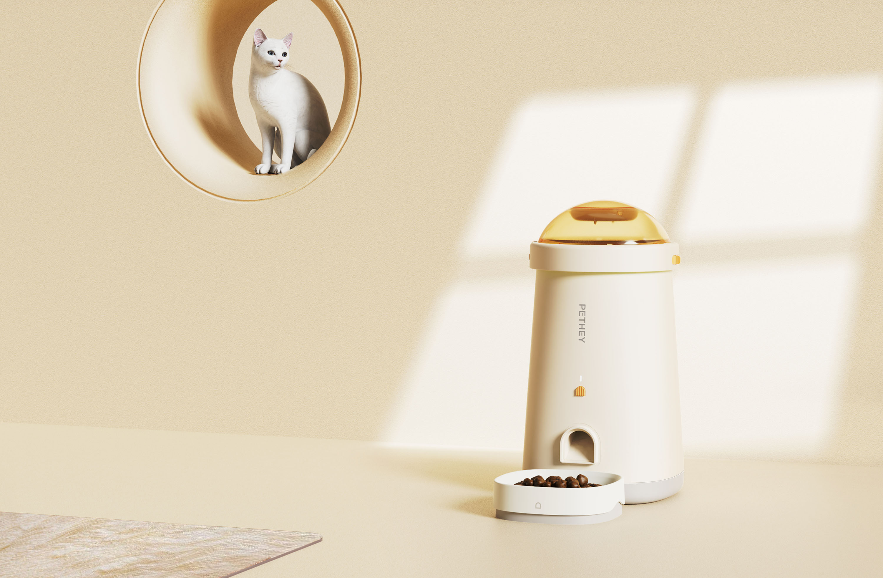 Pets，Feeder，cat，lighthouse，