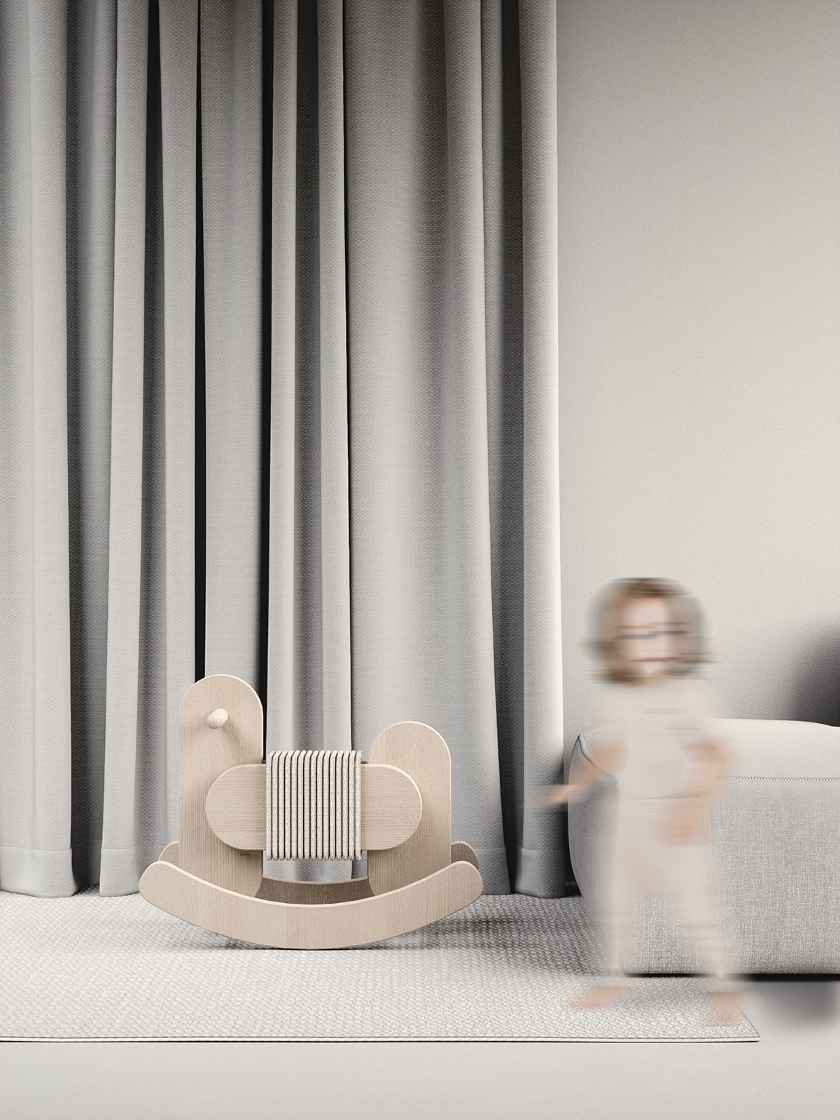 Toys，product design，children，Belarus，Konik，Rocking car，