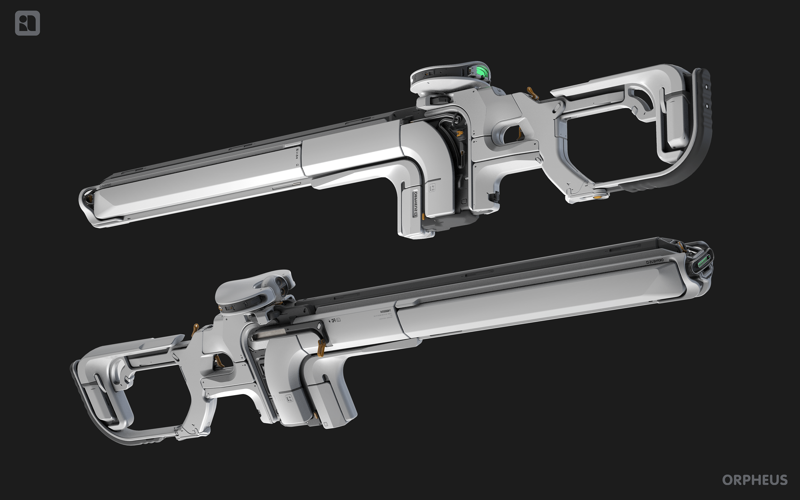 Sniper Rifle，Sniper rifle，Game design，3D model，
