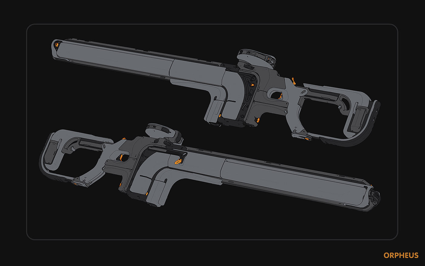 Sniper Rifle，Sniper rifle，Game design，3D model，