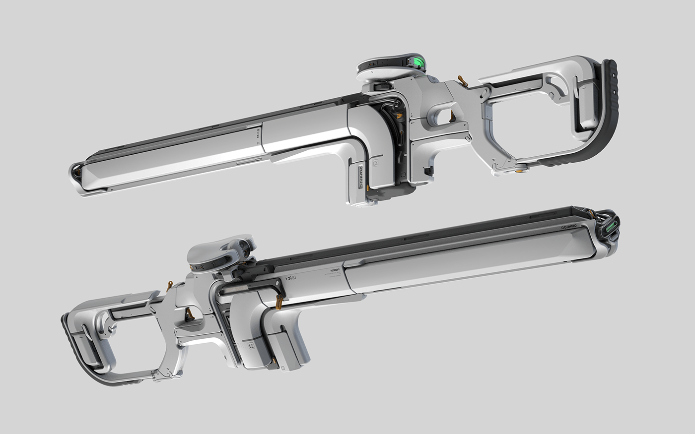 Sniper Rifle，Sniper rifle，Game design，3D model，