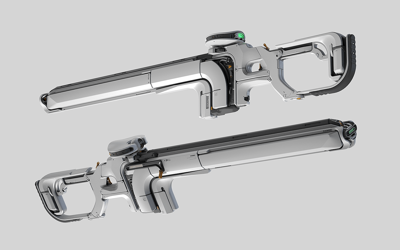 Sniper Rifle，狙击步枪，游戏设计，3d模型，