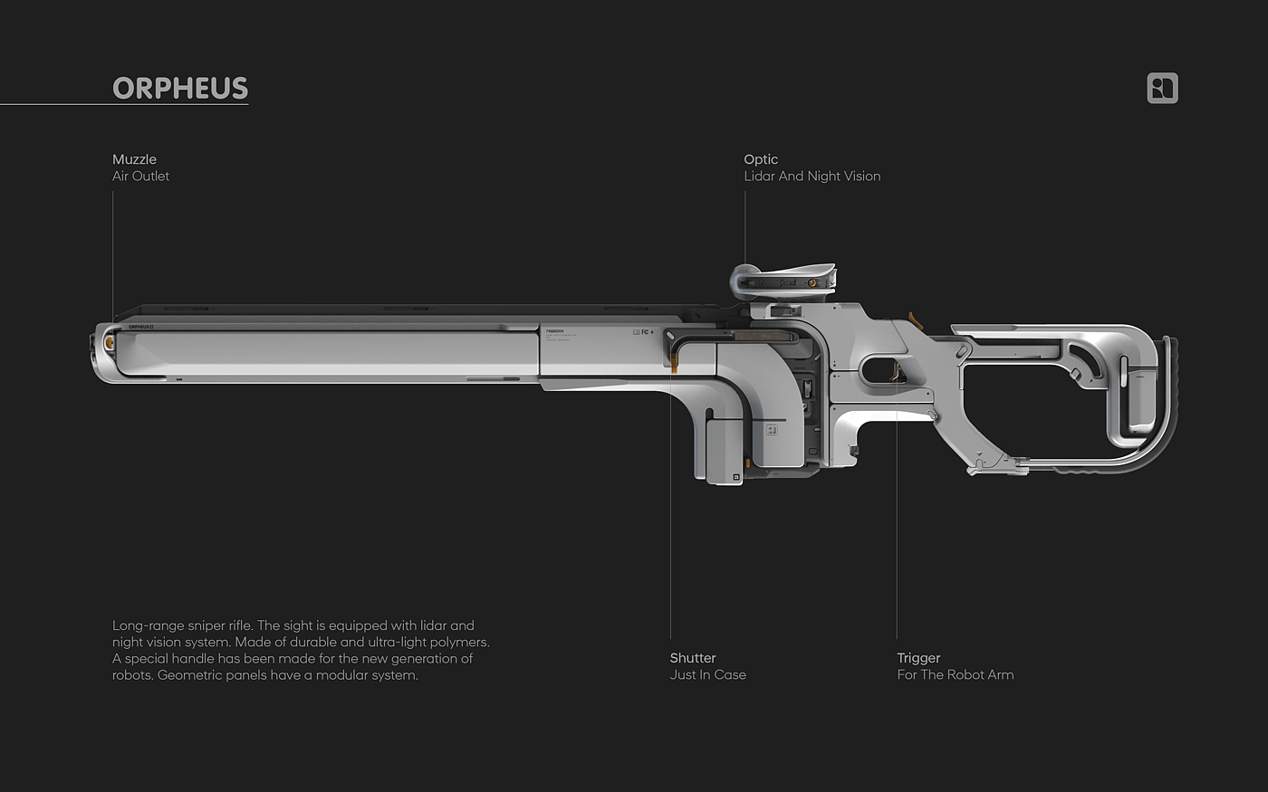 Sniper Rifle，狙击步枪，游戏设计，3d模型，