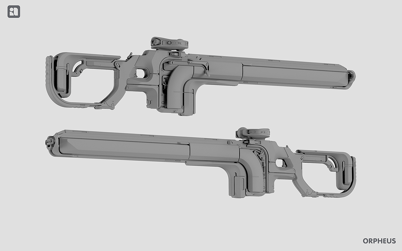 Sniper Rifle，狙击步枪，游戏设计，3d模型，