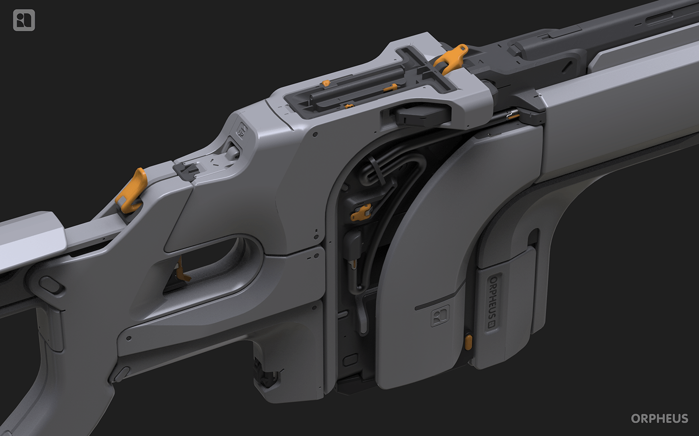 Sniper Rifle，Sniper rifle，Game design，3D model，