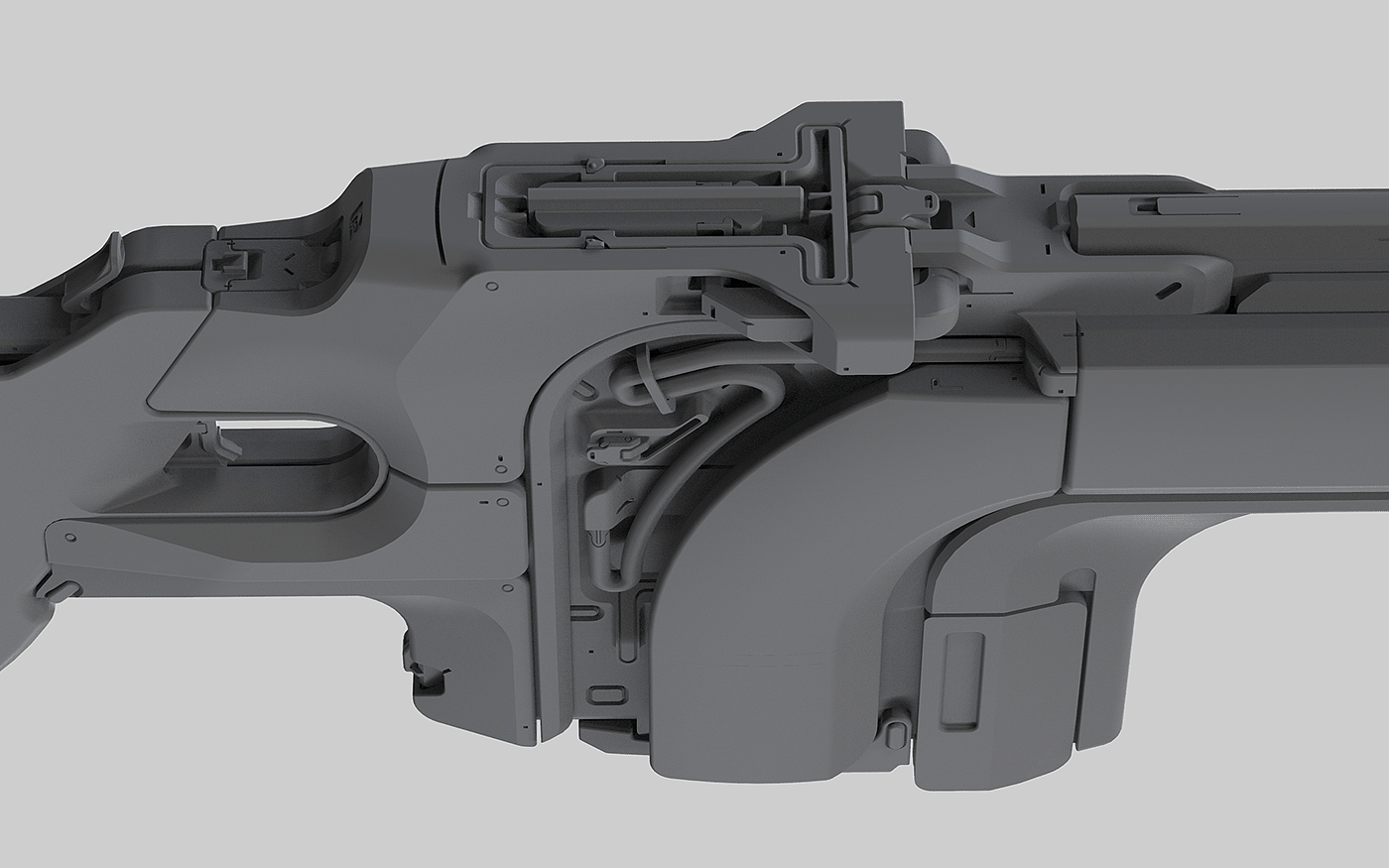 Sniper Rifle，狙击步枪，游戏设计，3d模型，