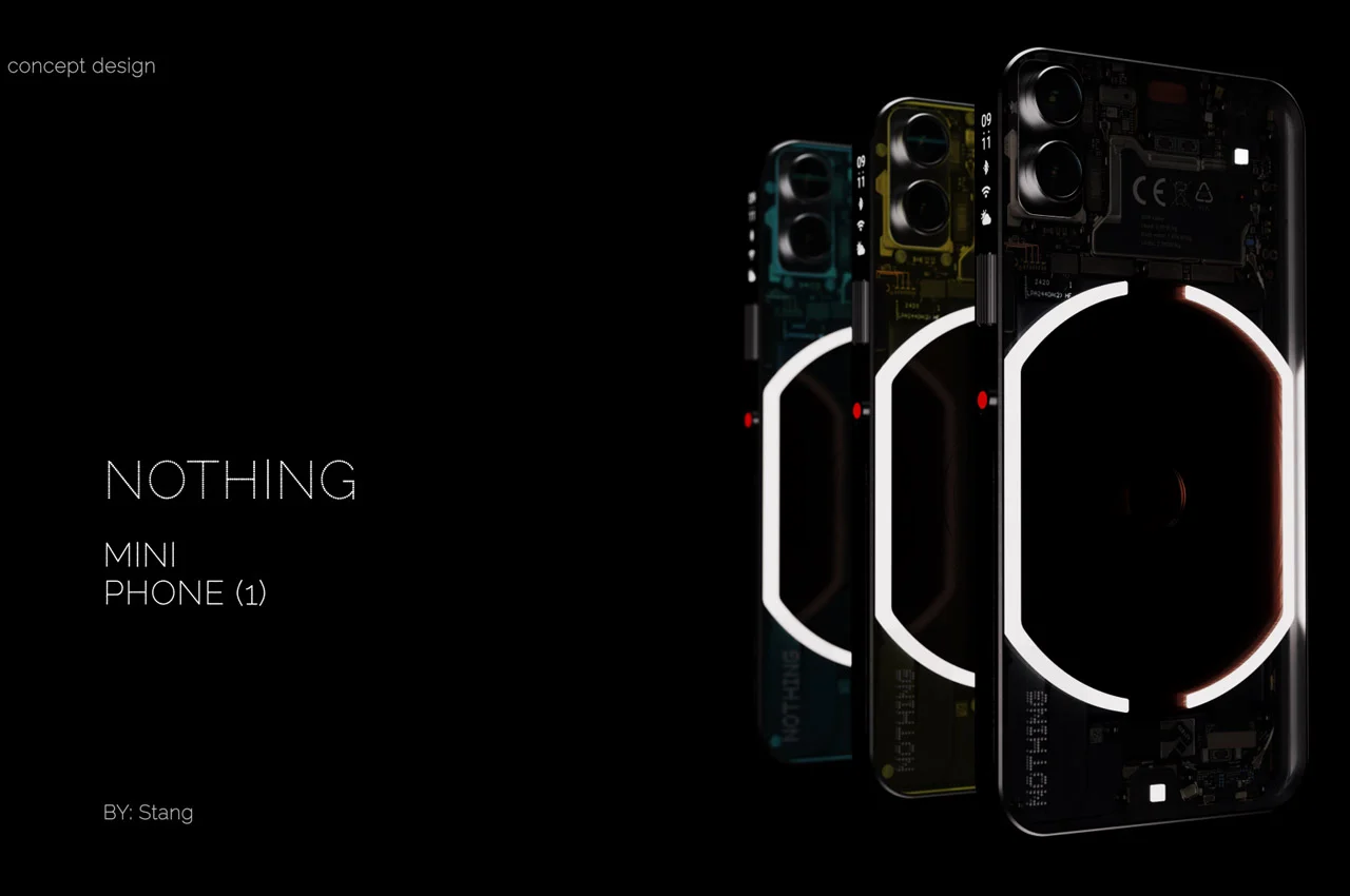 led，Transparent mobile phone，NOTHING MINI，