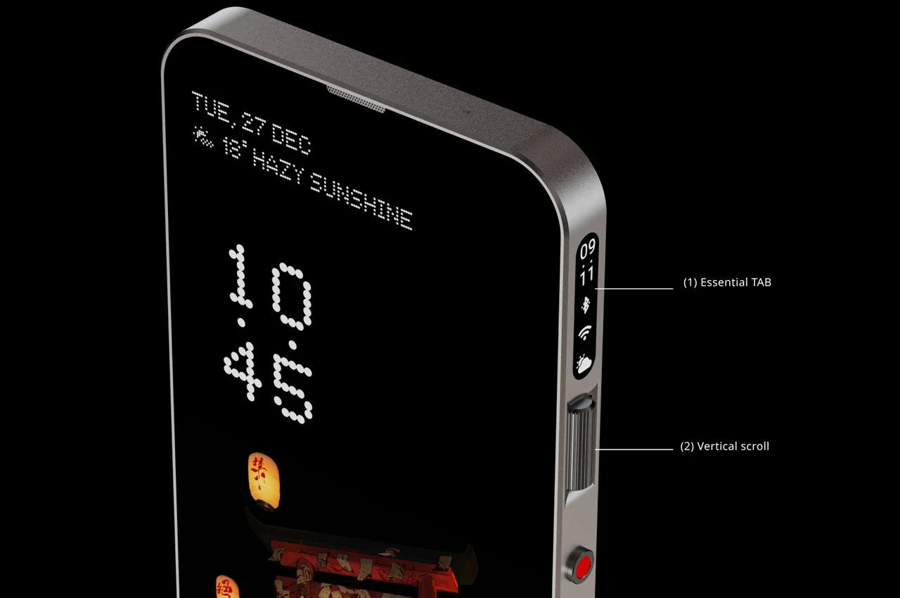 led，Transparent mobile phone，NOTHING MINI，