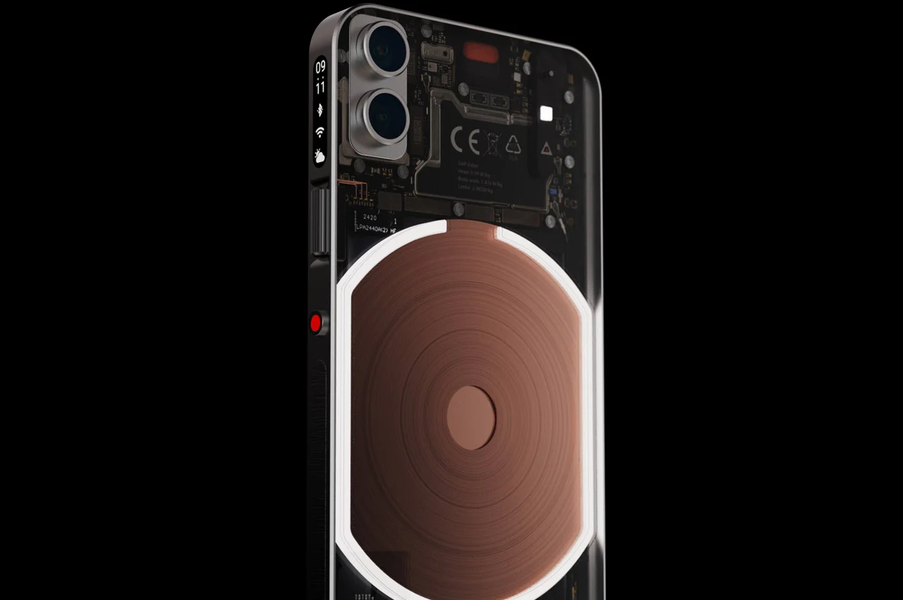 led，Transparent mobile phone，NOTHING MINI，