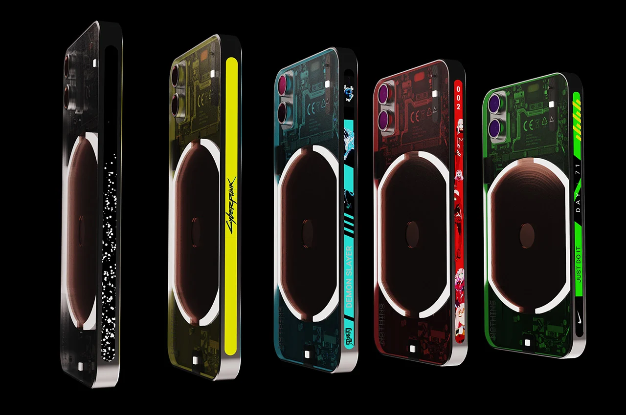 led，Transparent mobile phone，NOTHING MINI，