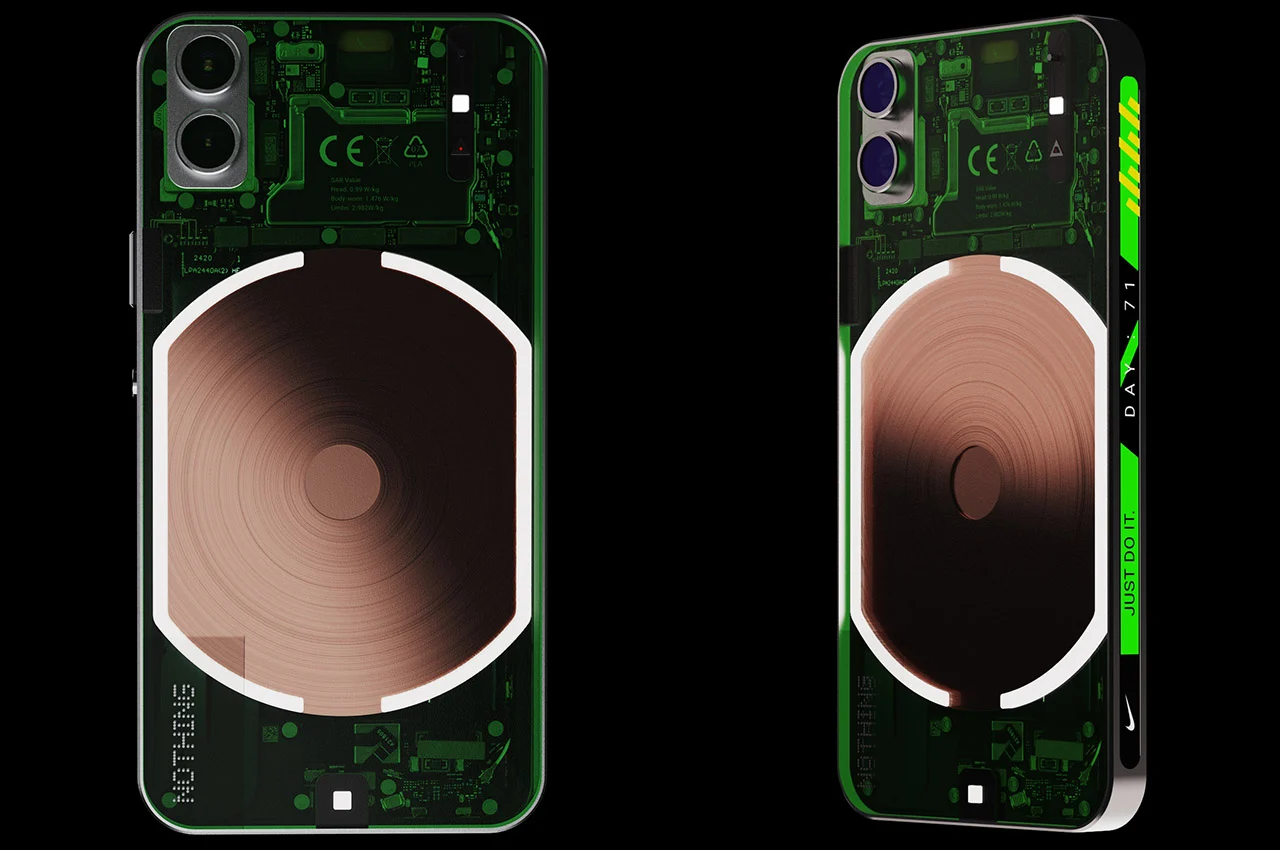 led，Transparent mobile phone，NOTHING MINI，