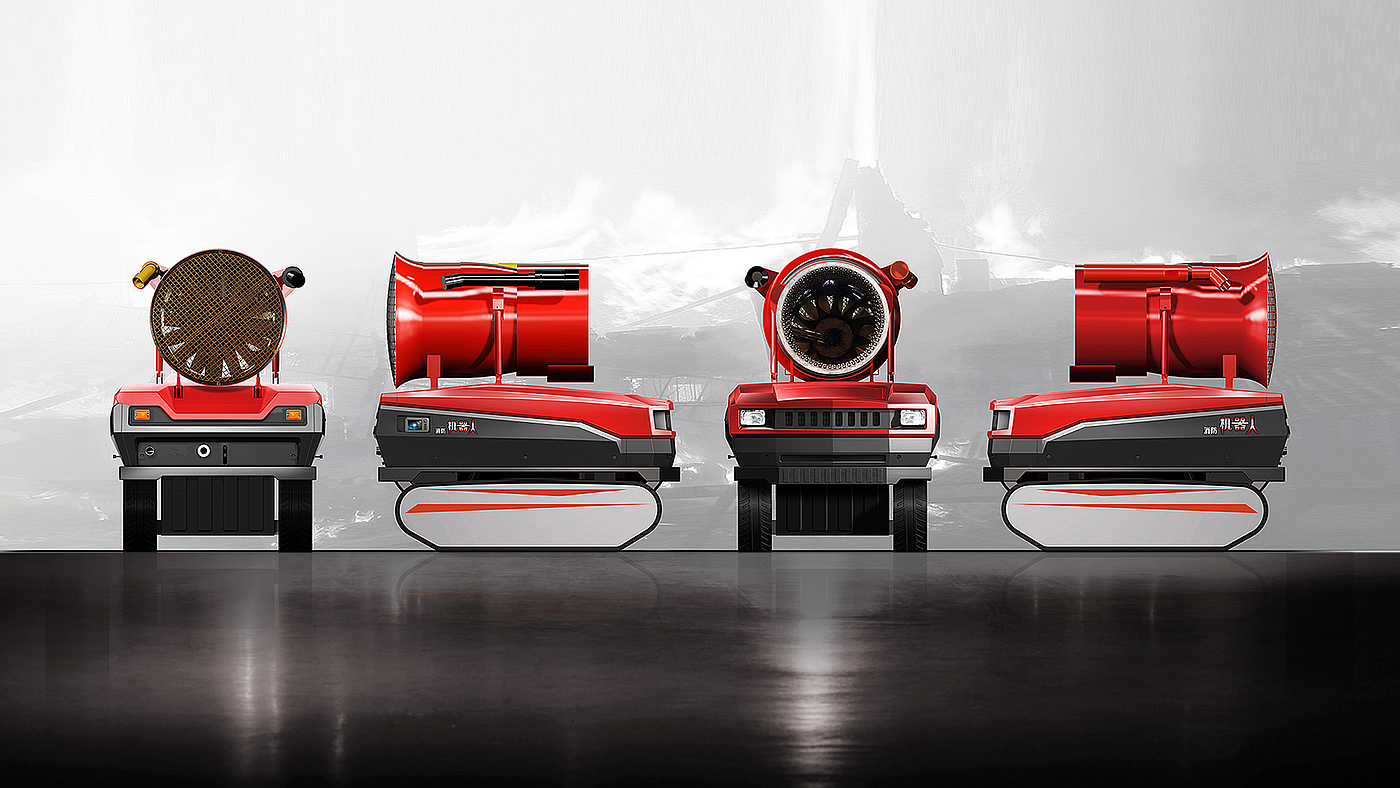 robot，fire control，Fire fighting，Fire fighting robot，Fire fighting robot，Special robot，Patrol robot，Industrial design company，
