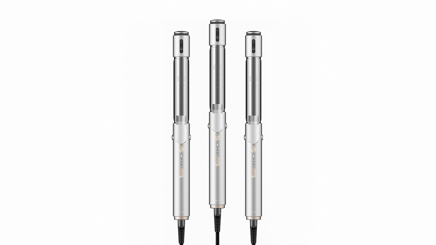 Hair curler，hair straightener，anion，steam，nursing，industrial design，Coiled hair straightener，Yijue，