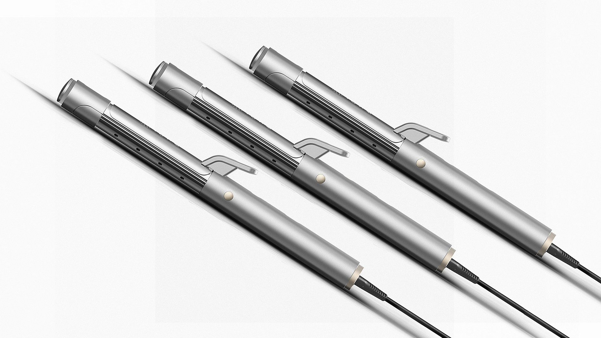 Hair curler，hair straightener，anion，steam，nursing，industrial design，Coiled hair straightener，Yijue，