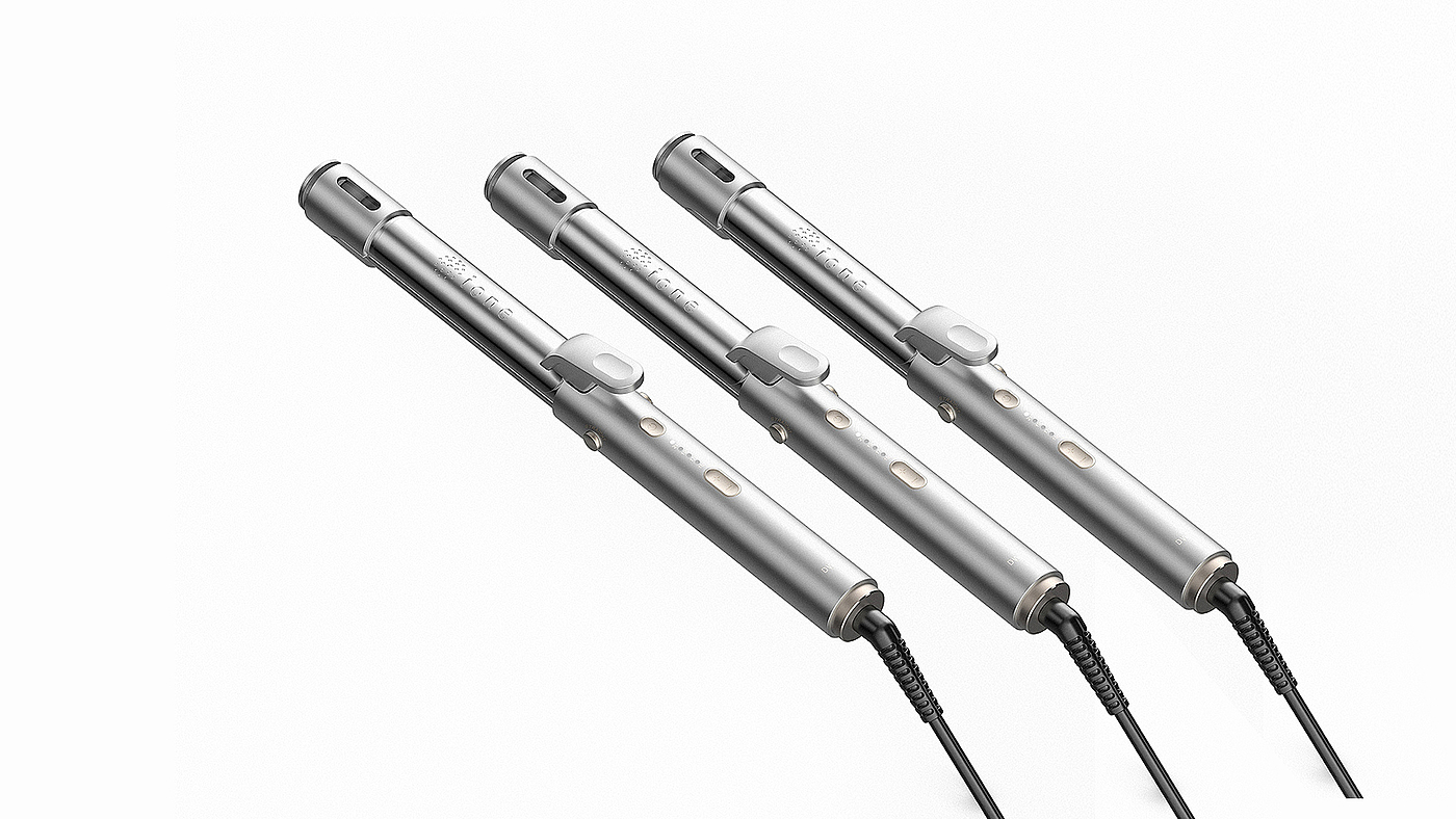 Hair curler，hair straightener，anion，steam，nursing，industrial design，Coiled hair straightener，Yijue，