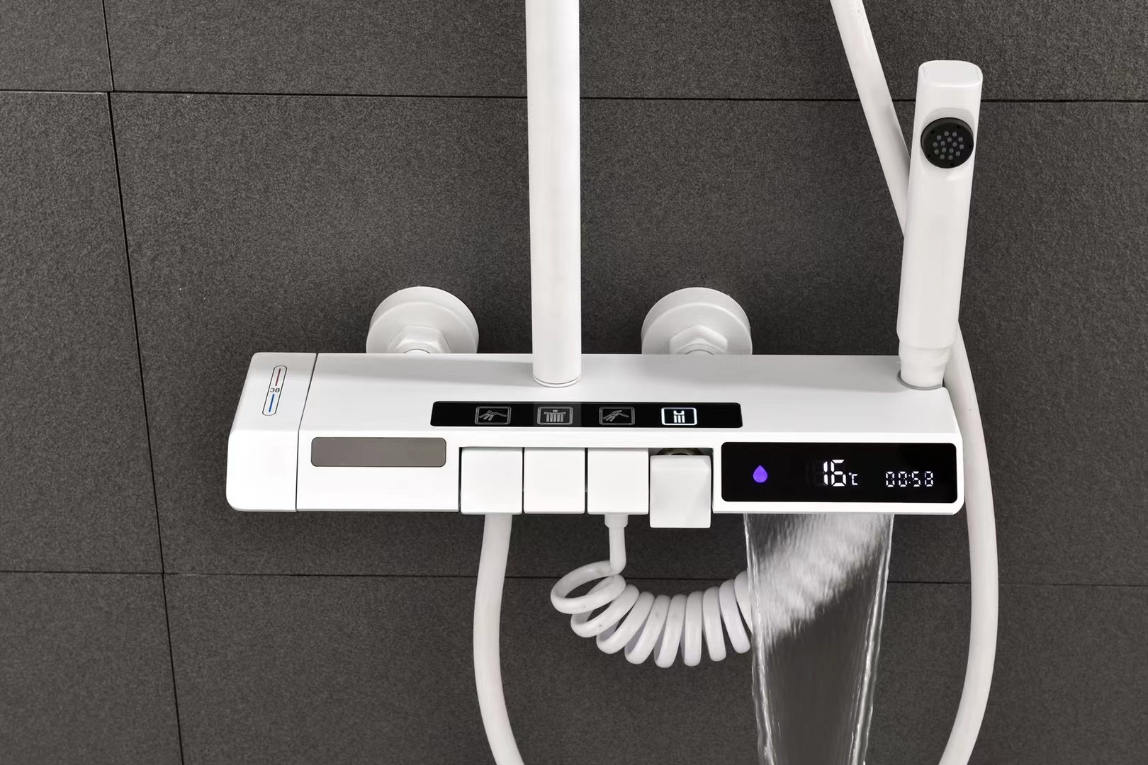 Piano shower，Digital display，