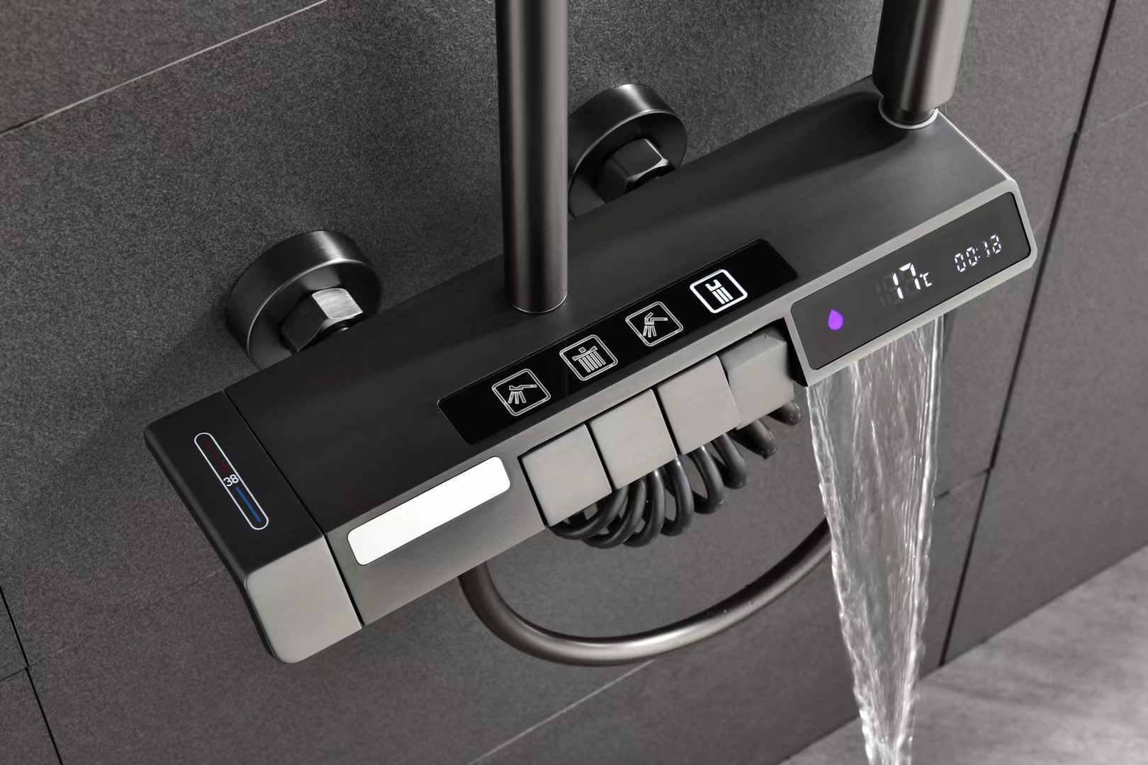 Piano shower，Digital display，