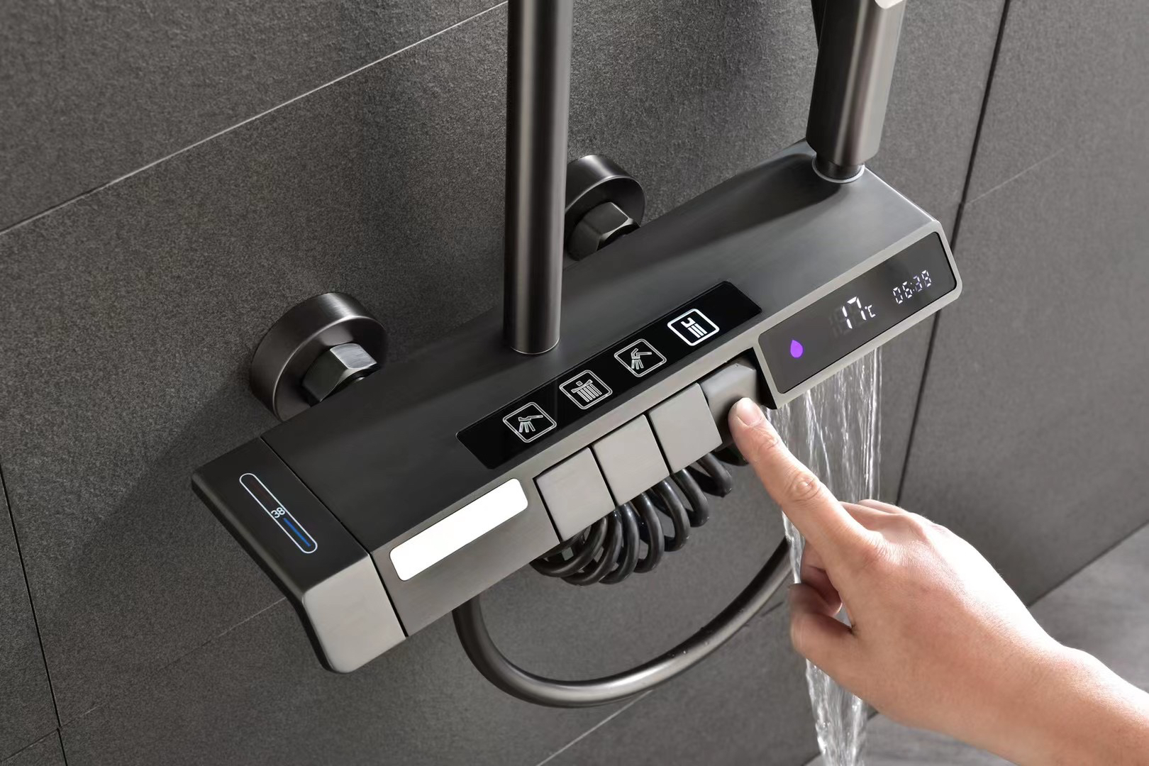 Piano shower，Digital display，