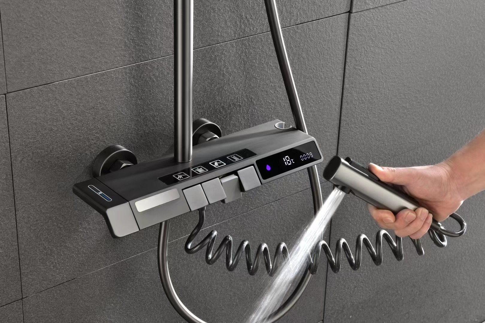 Piano shower，Digital display，