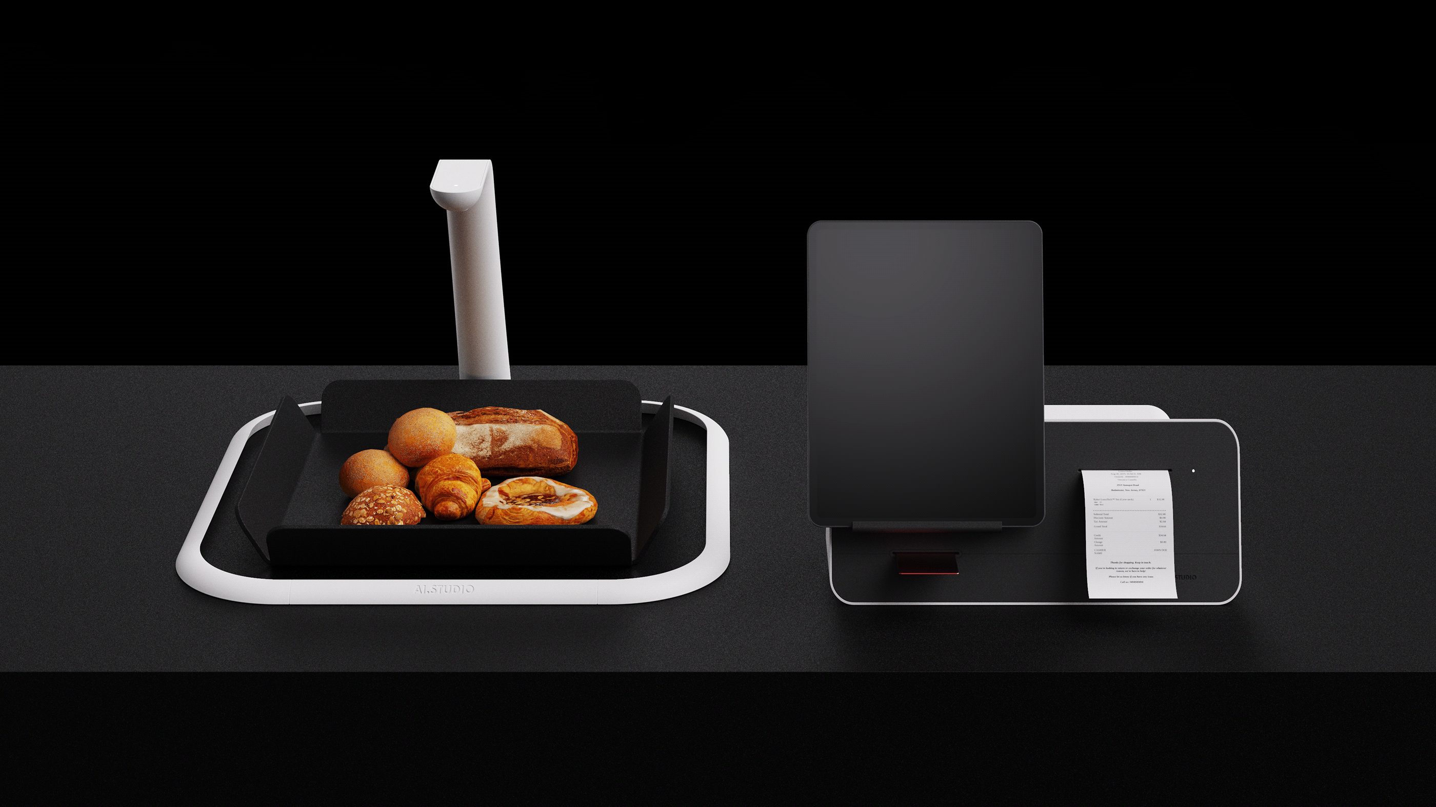 Artificial intelligence scanner，Digital，Electronic equipment，AI Scanner，Self-service shopping settlement instrument，