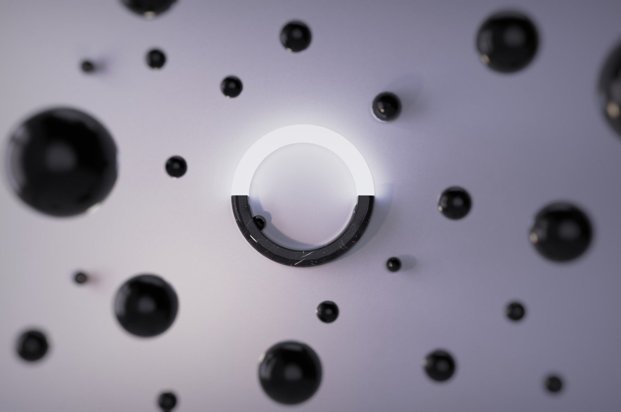 lamp，moon，conceptual design，Luna Piena，Marble，