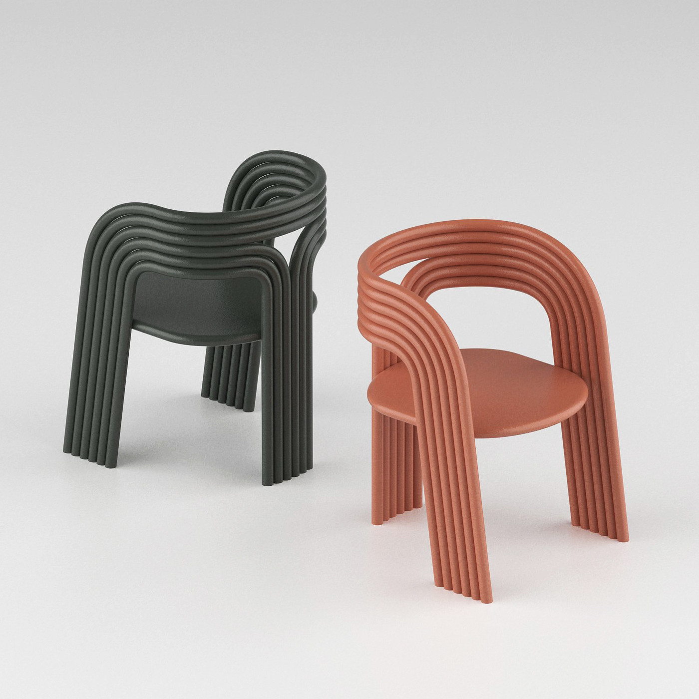 chair，Armchair，Metal，Chair design，product design，Pipe，