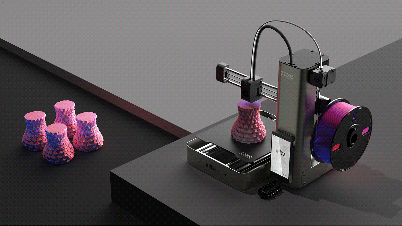 X-Lite，3D printing，Computer image，industrial design，product design，3D printer，