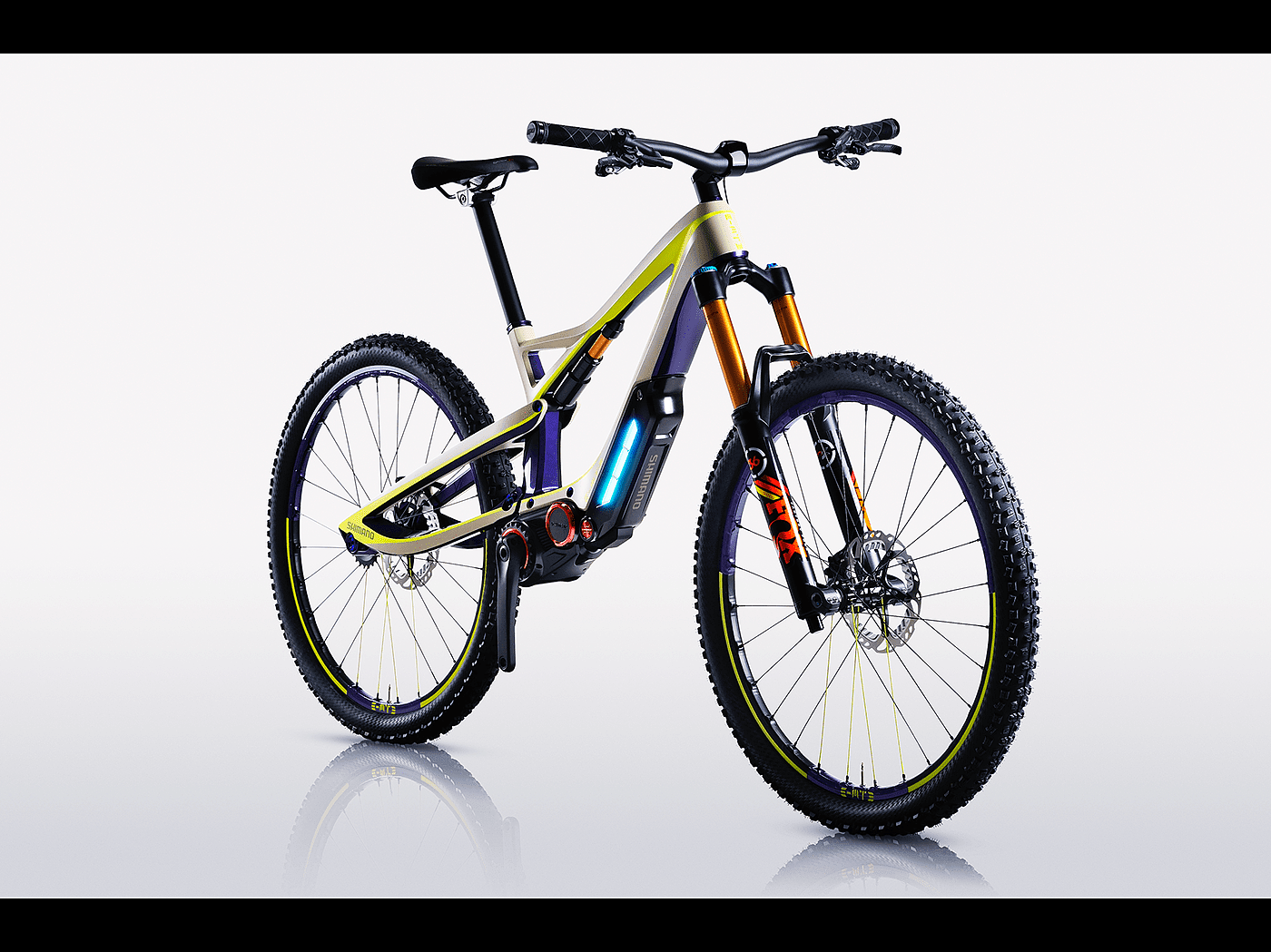 Bicycle，Mountain bike，conceptual design，SHIMANO E-MTB，