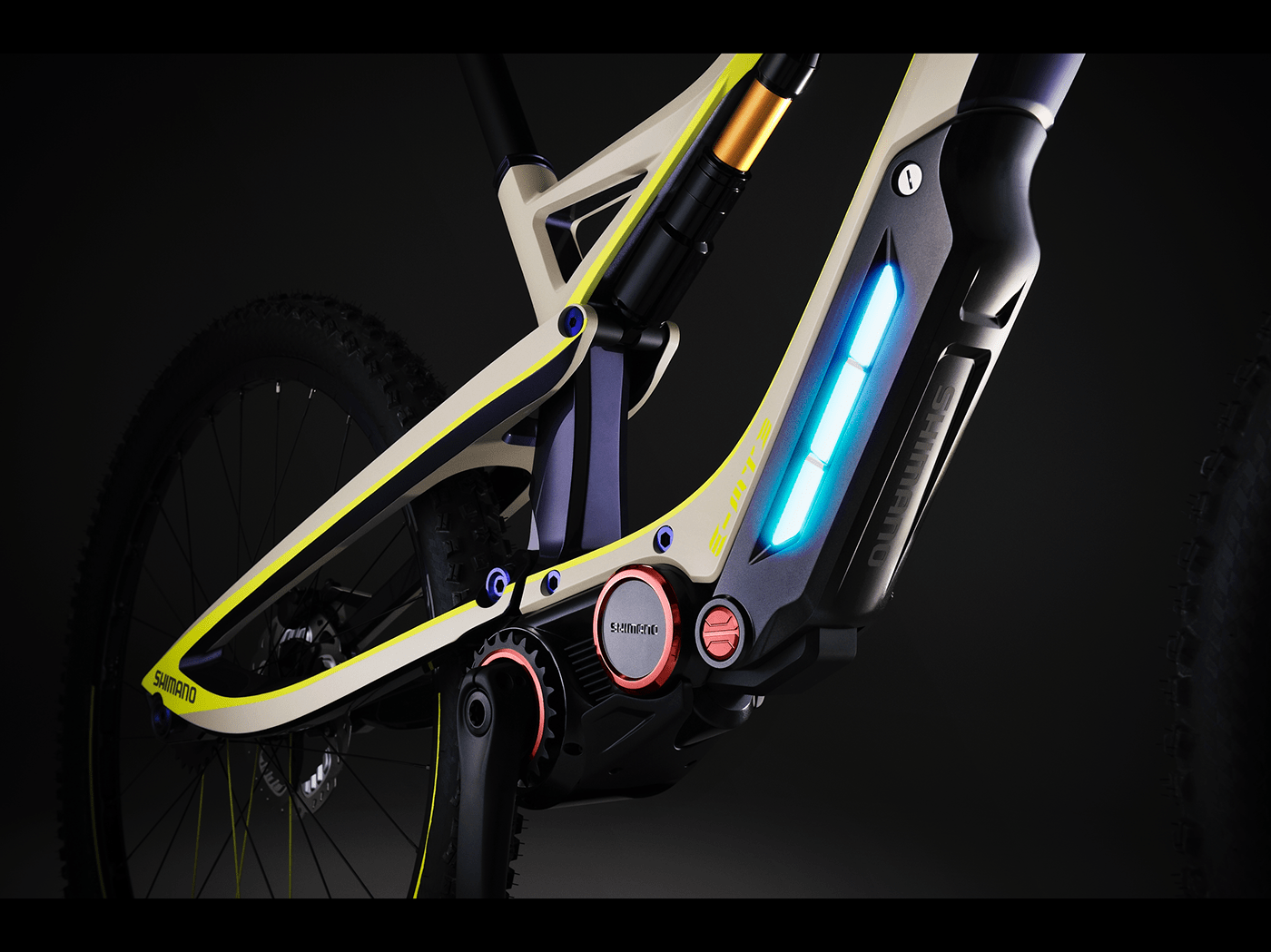 Bicycle，Mountain bike，conceptual design，SHIMANO E-MTB，