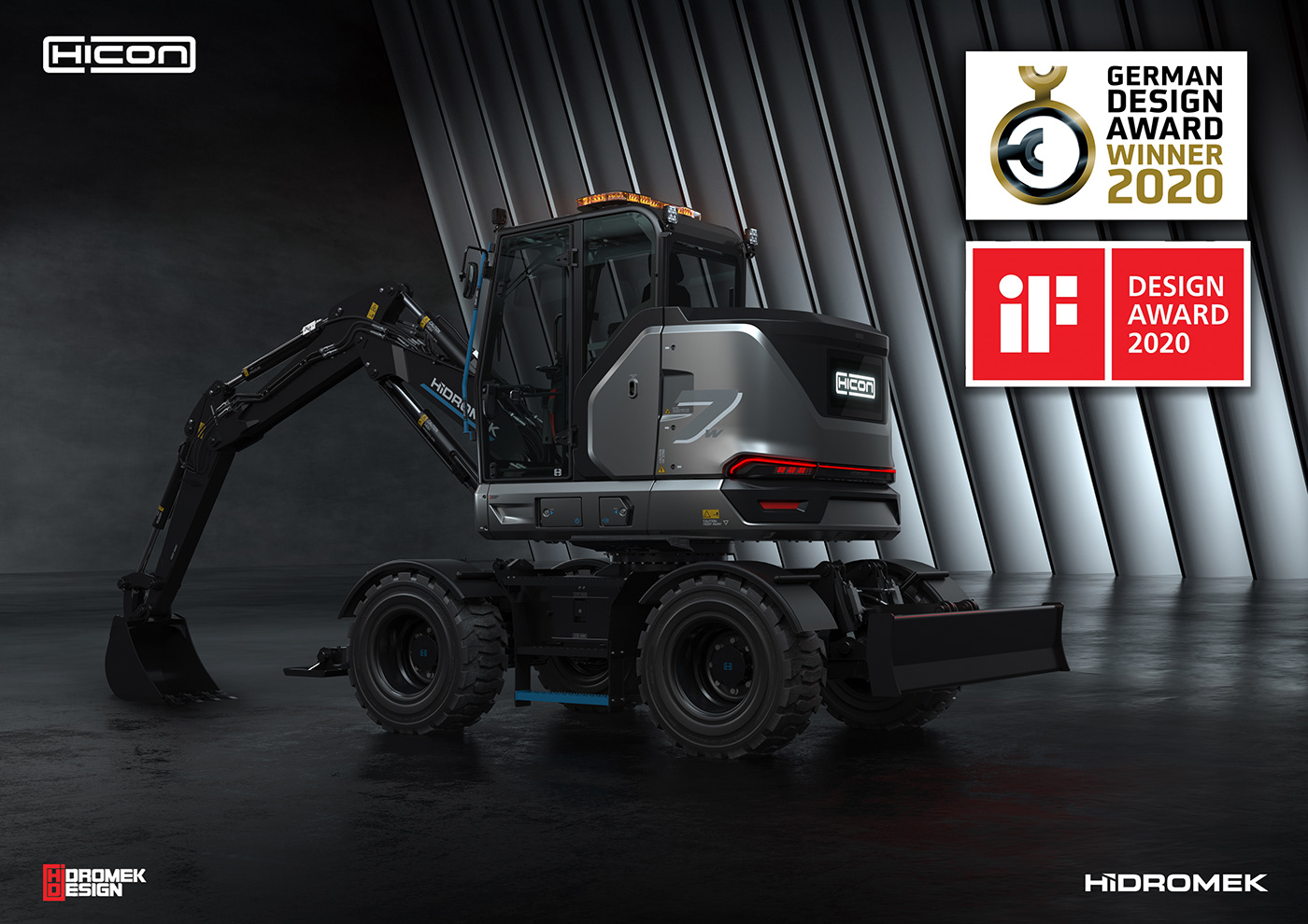 excavating machinery，Electric，Electric excavator，industrial design，Vehicle design，