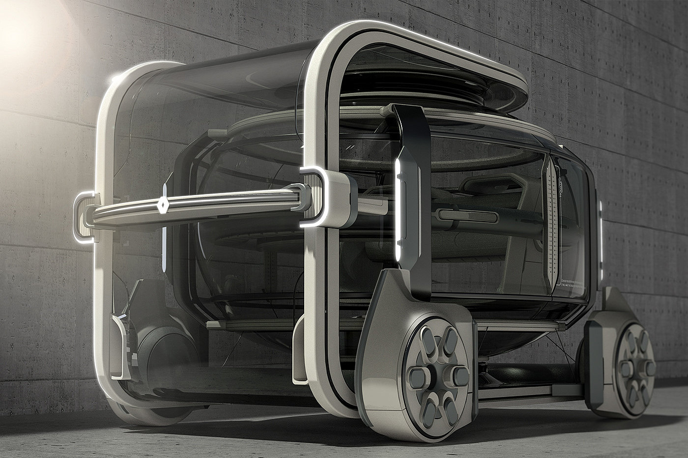 industrial design，Renault E.O，concept，mobility，rest，