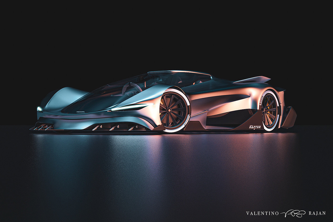 McLaren，automobile，industrial design，SR44 Raptor，3d，concept，