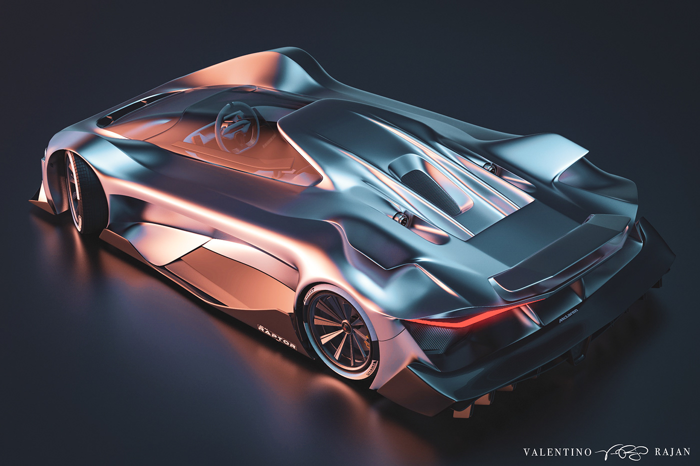 McLaren，automobile，industrial design，SR44 Raptor，3d，concept，
