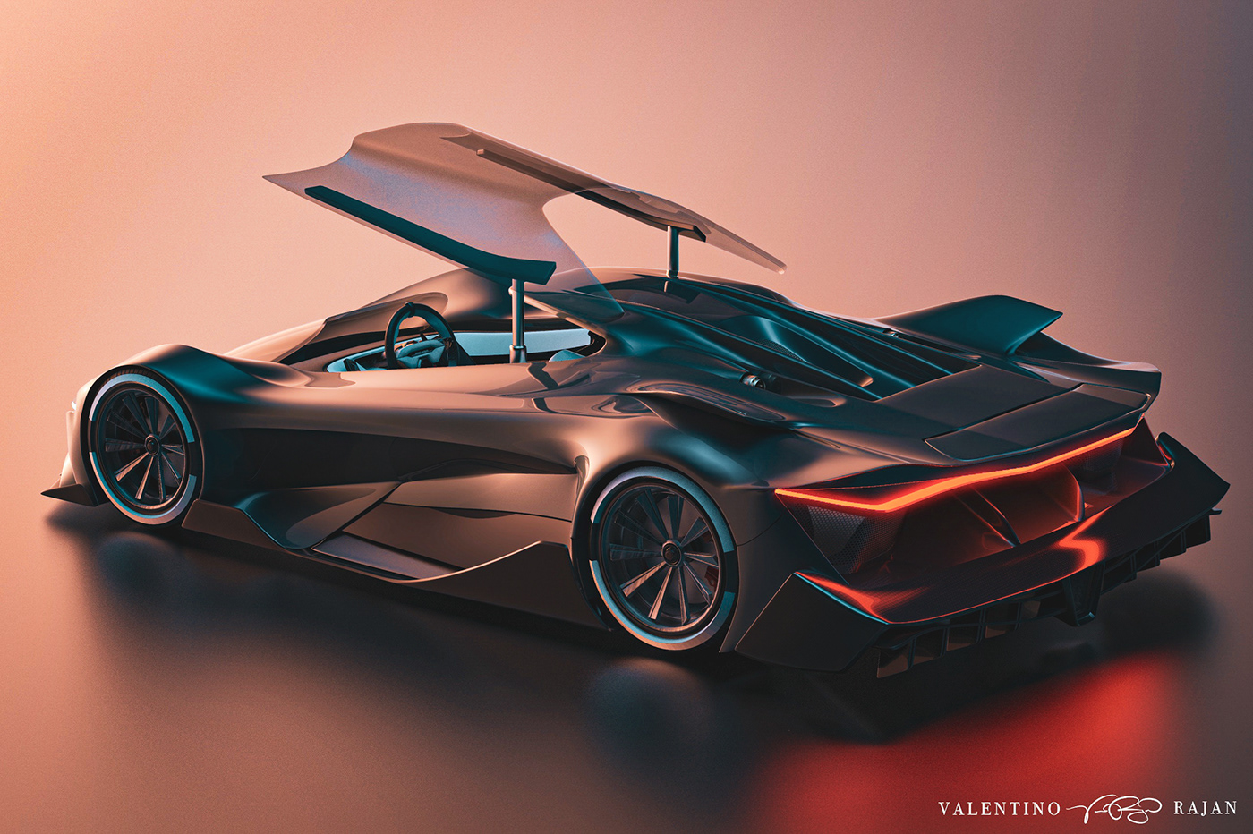 McLaren，automobile，industrial design，SR44 Raptor，3d，concept，