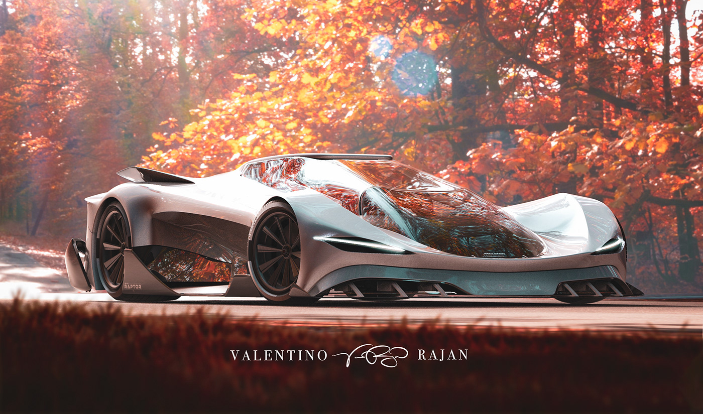 McLaren，automobile，industrial design，SR44 Raptor，3d，concept，
