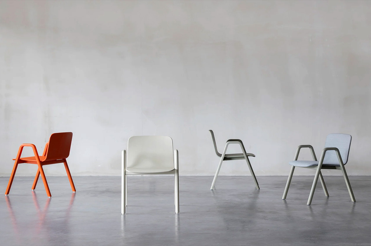 chair，product design，solid wood，Stackable，