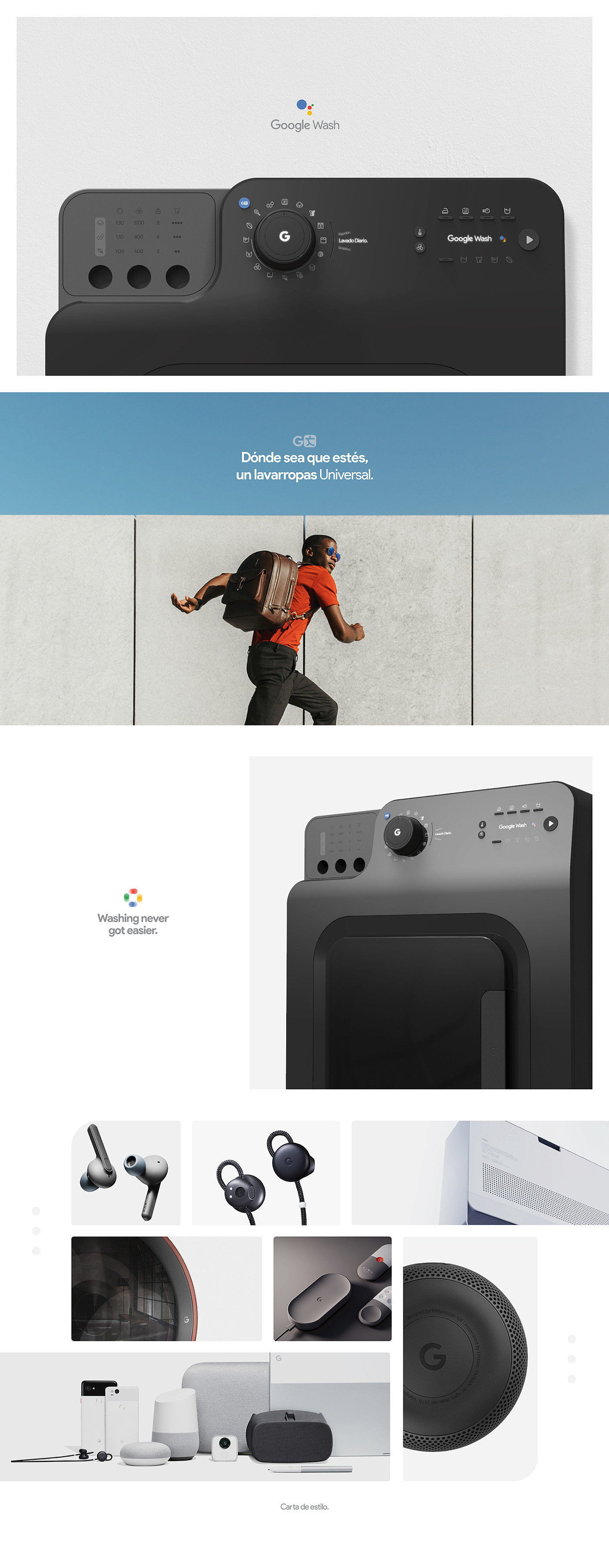 Washing machine，google，industrial design，Household Electric Appliances，