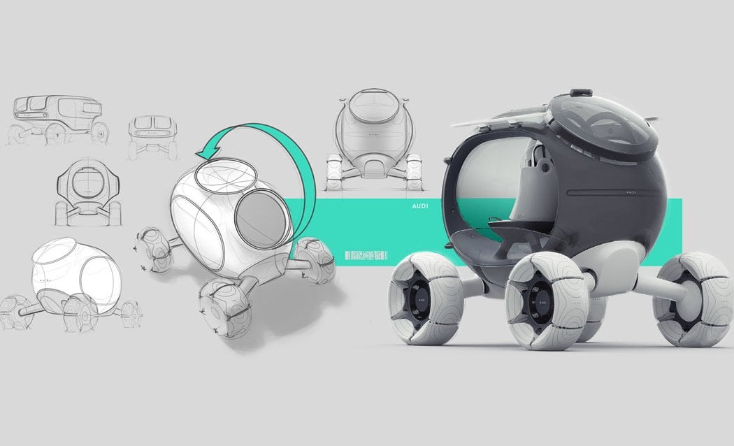 AUDI X，TRAVEL COMPANION，Amphibious vehicle，Amphibious，explore，Audi x，Automobile design，conceptual design，