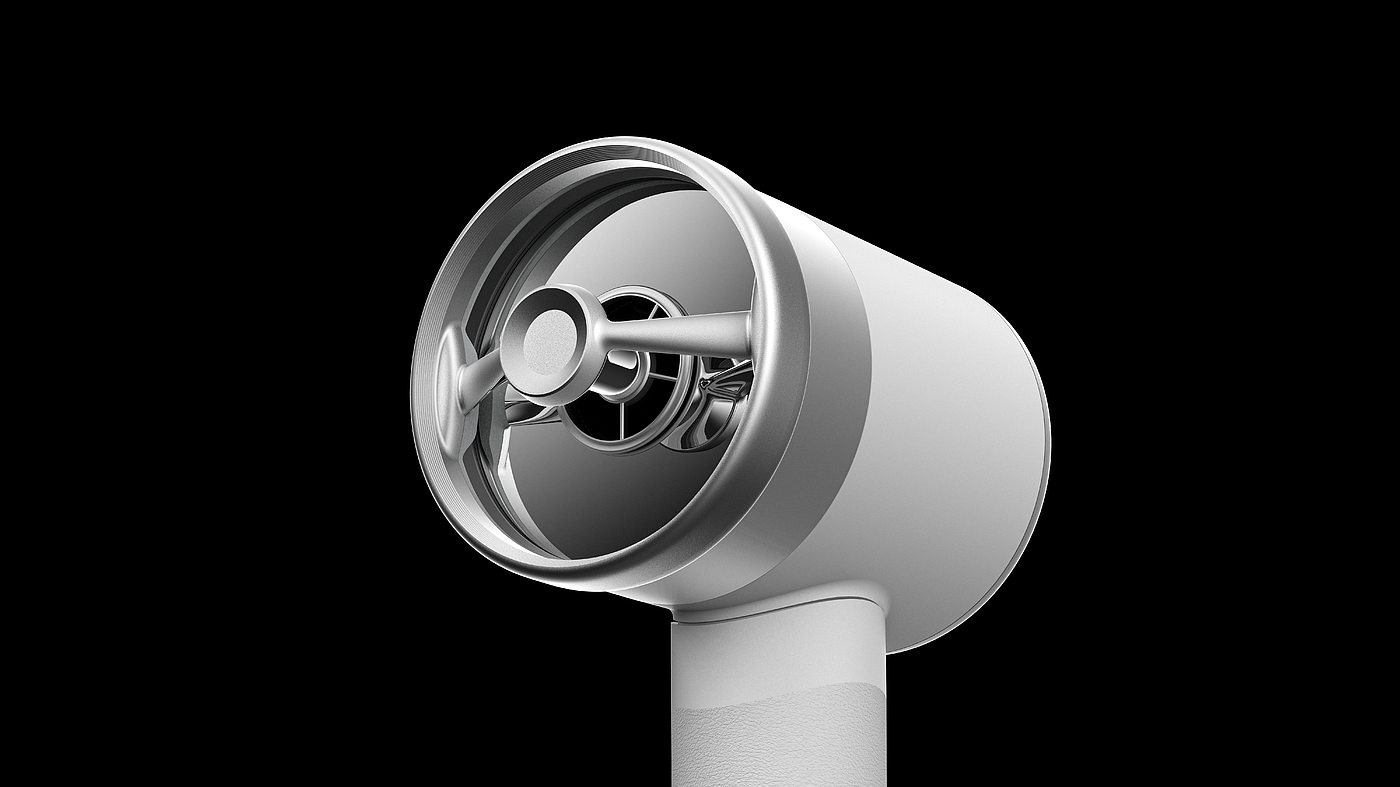 industrial design，product design，household electrical appliances，hair drier，parts，Soft air nozzle，